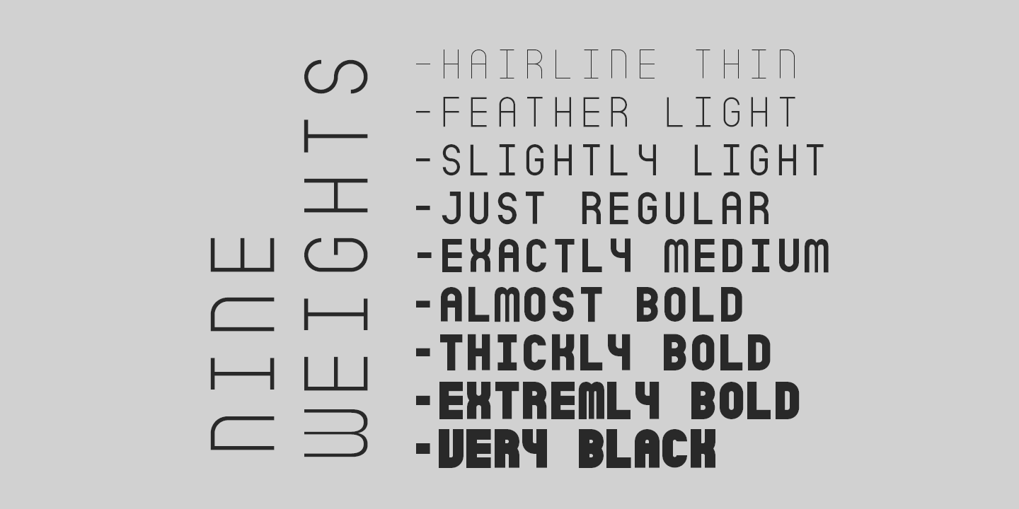 Пример шрифта Sicret Mono Light